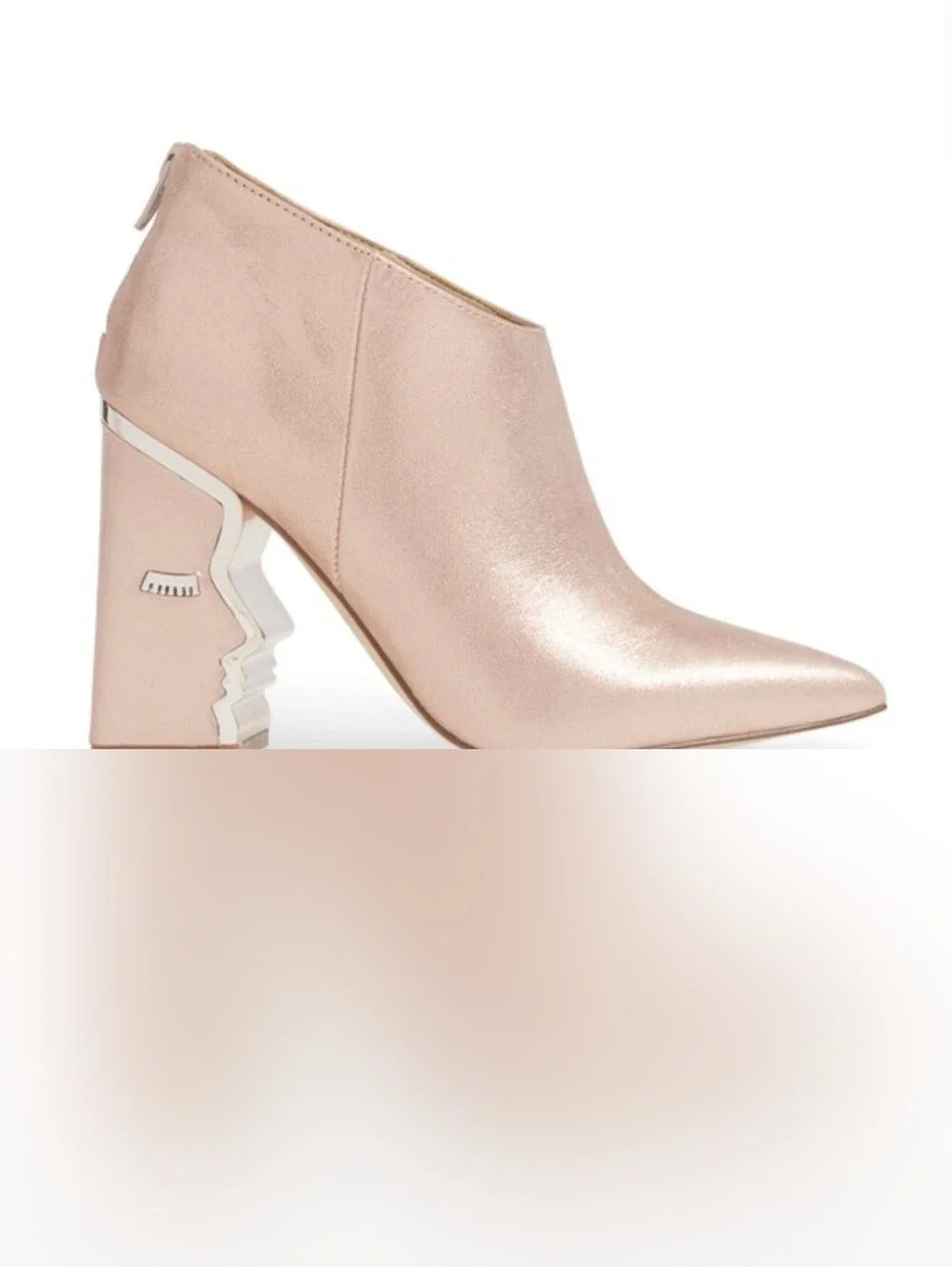 KATY PERRY Leather Gypsy Face Booties Sterling Pink  Size 9